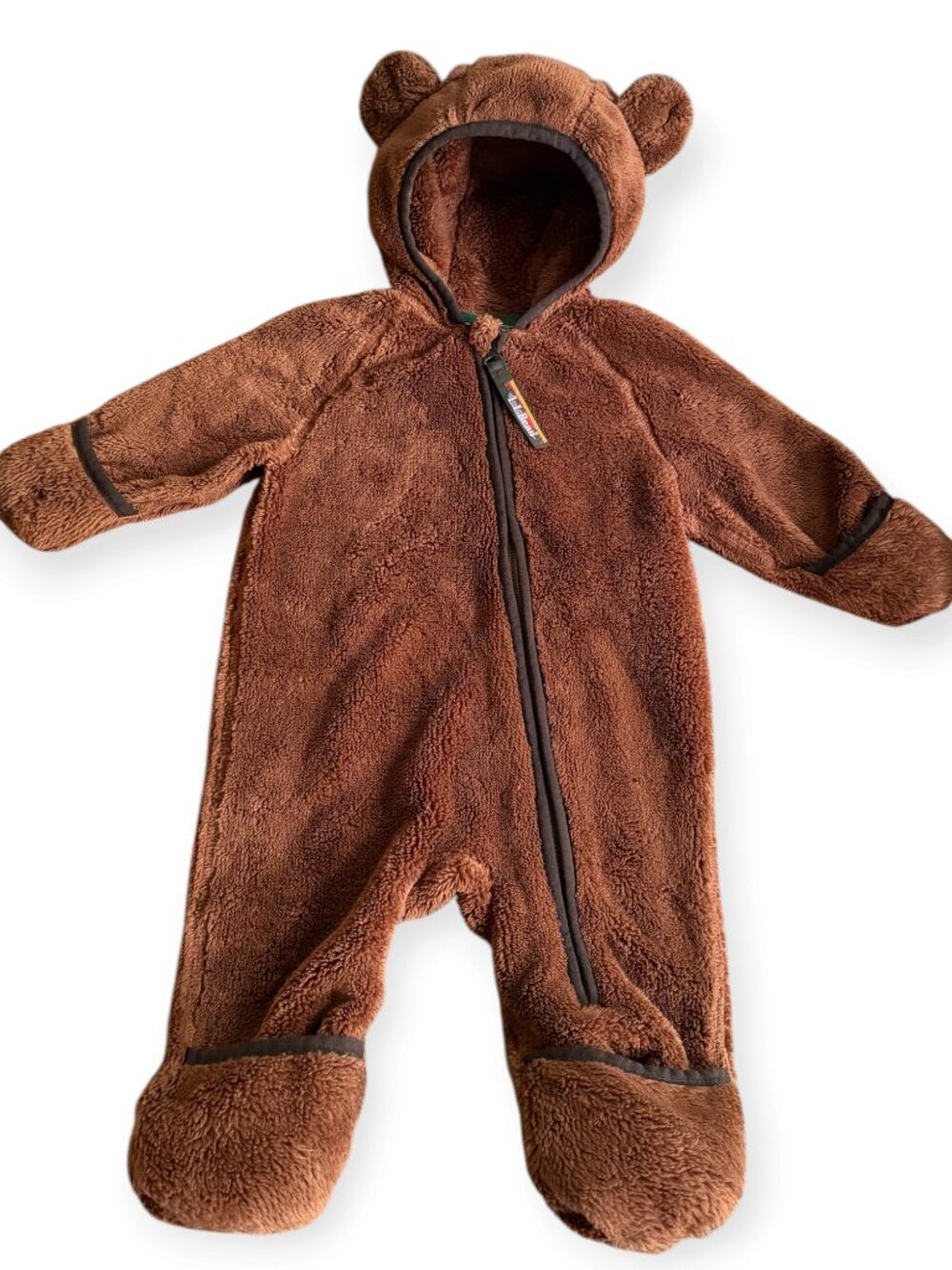 Warm L.L.Bean Fuzzy hi-Pile Fleece Baby Bunting 0-3 Mos.